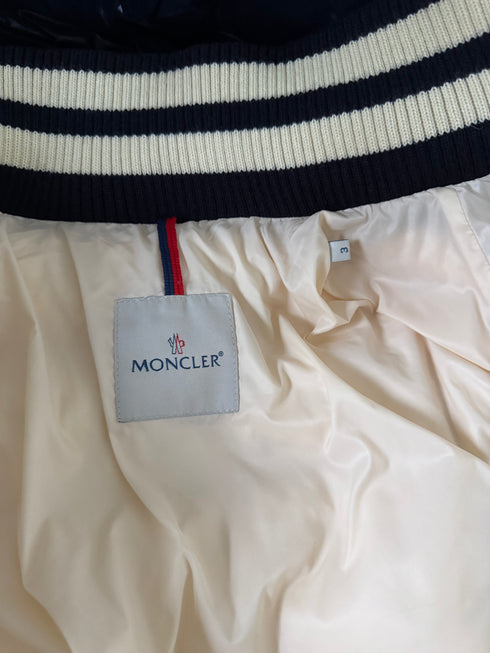 Moncler Leon Jacket Size 3 Navy Blue